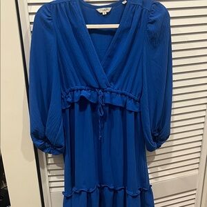 Max Studio Royal Blue Midi Dress